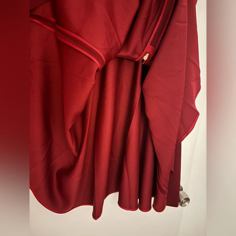 Ted Baker Burgundy/Maroon Sleeveless High/Low Dress - size 6 - Picture 11 of 16